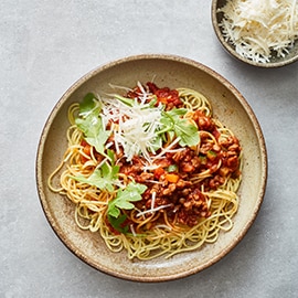 Vegetarische spaghetti Vegetarische spaghetti